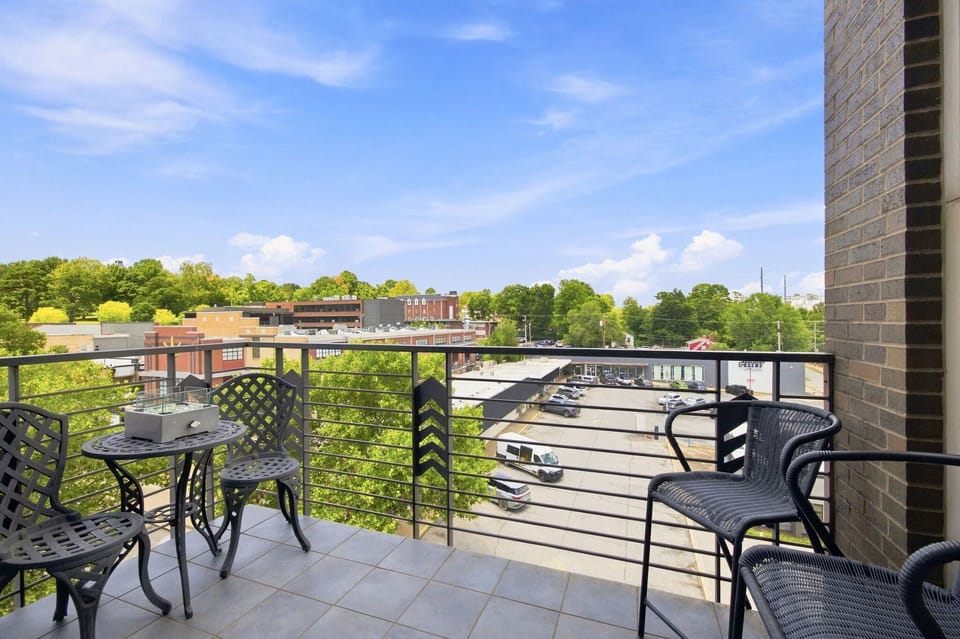Private balcony with seating and views