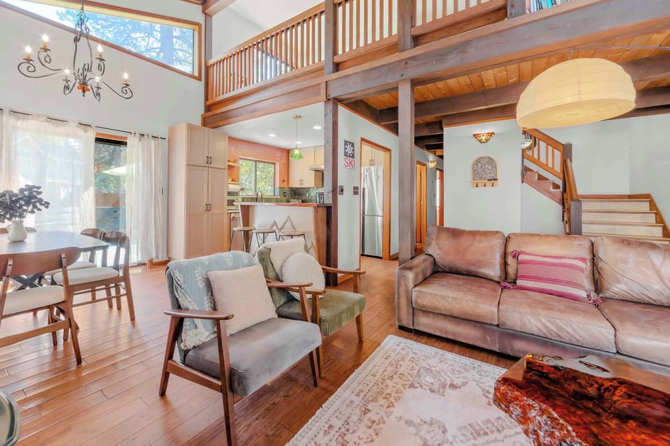 Open-concept living area featuring comfortable seating, a Smart TV, and a welcoming space to relax and unwind.