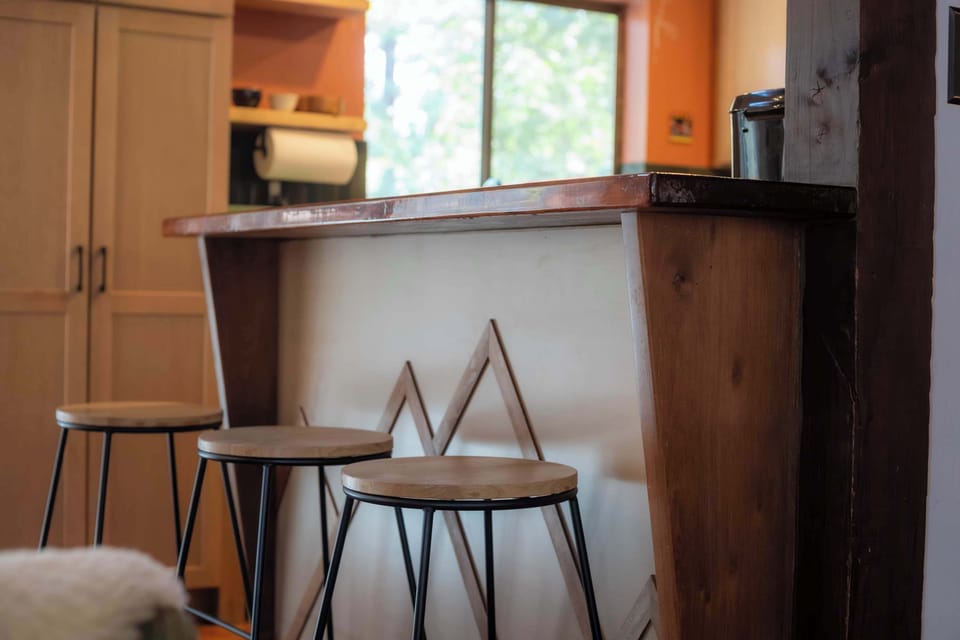 Convenient counter seating, perfect for casual meals or enjoying a morning coffee