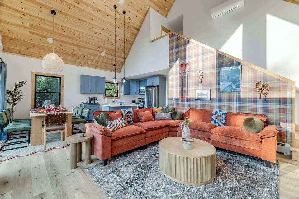 One open space for cooking, lounging, and everything in between.
