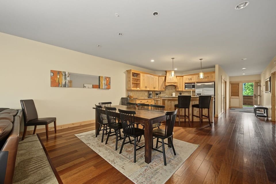 dining room area to kitchen and front door