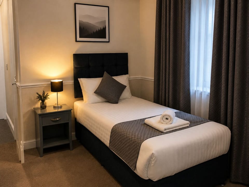 Standard Single Room | Blackout drapes, soundproofing, iron/ironing board (on request)