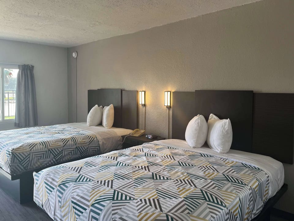 Blackout drapes, iron/ironing board (on request), WiFi (free)