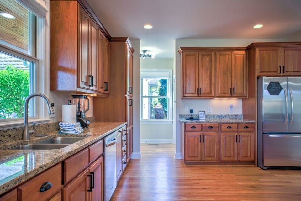 Large open kitchen