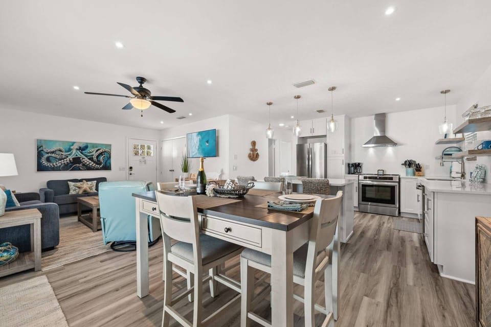 Gather the crew — there's room for everyone from the couch to the counter.