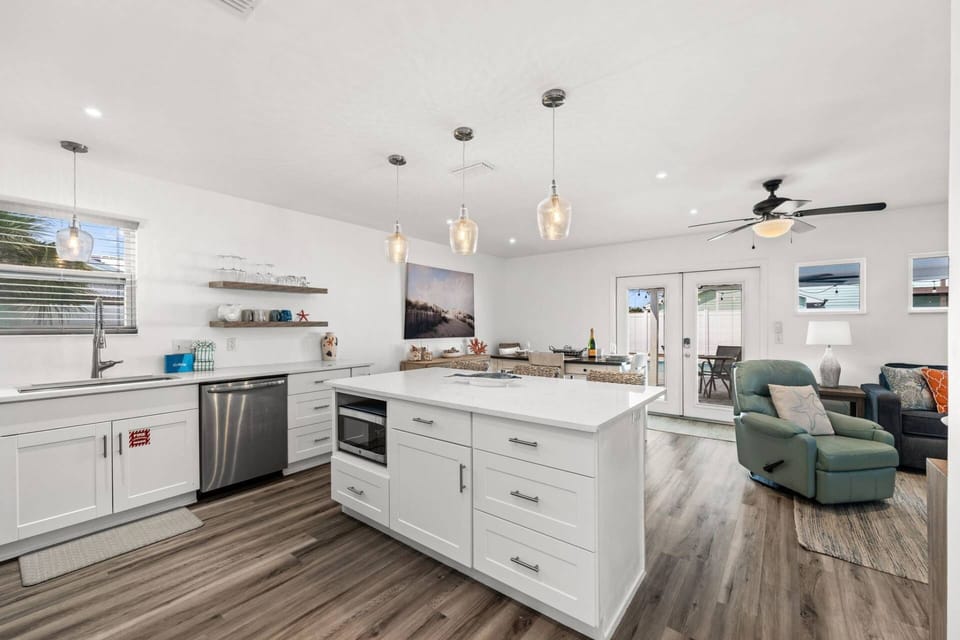 Open-concept living where the kitchen, dining, and living space all flow together.