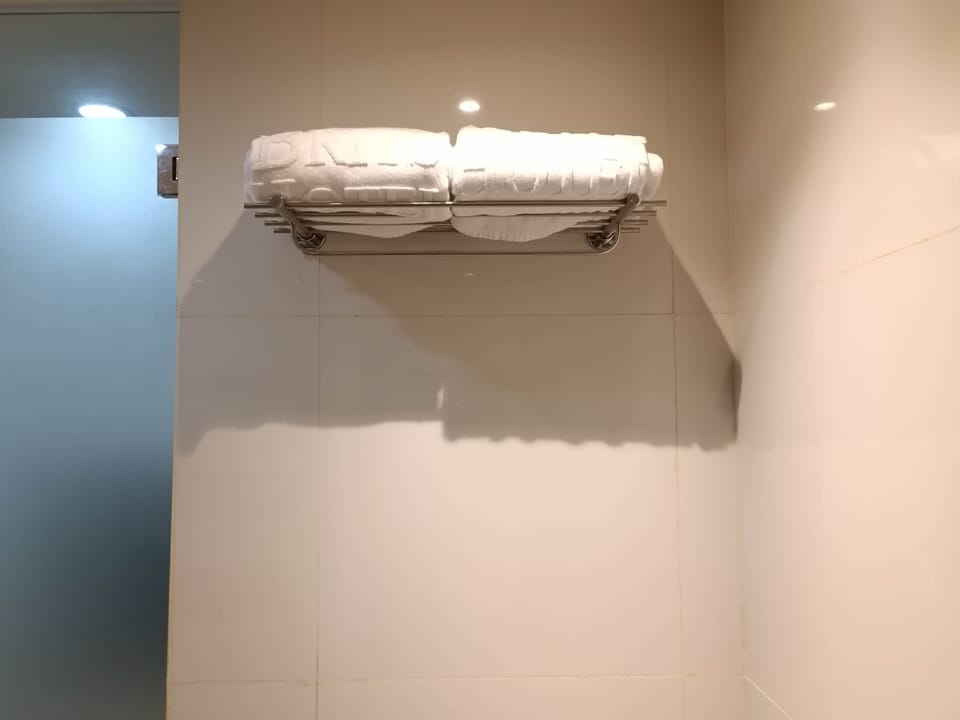Free toiletries, hair dryer, slippers, towels