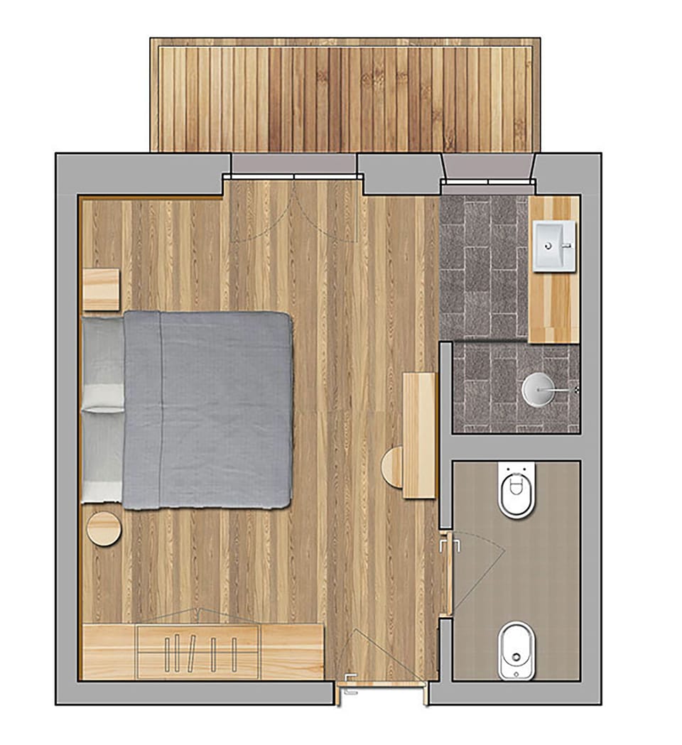 Deluxe Double Room | Floor plan