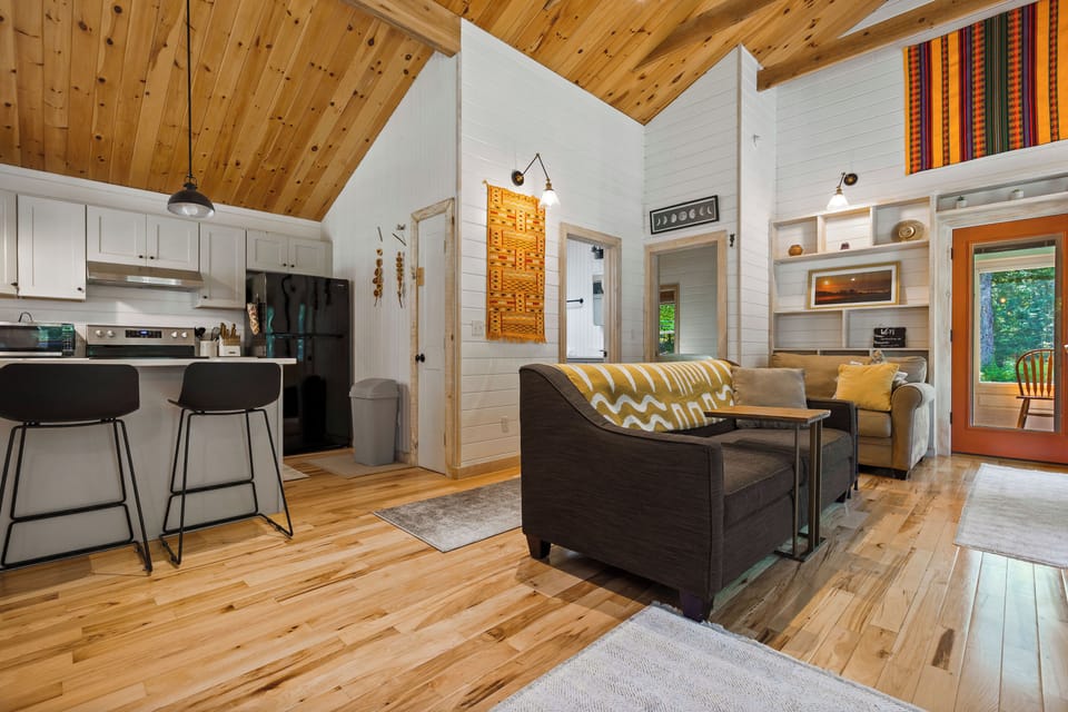 Living Room: 1 Twin Pull-Out Bed | Indoor wood stove | Firewood available!