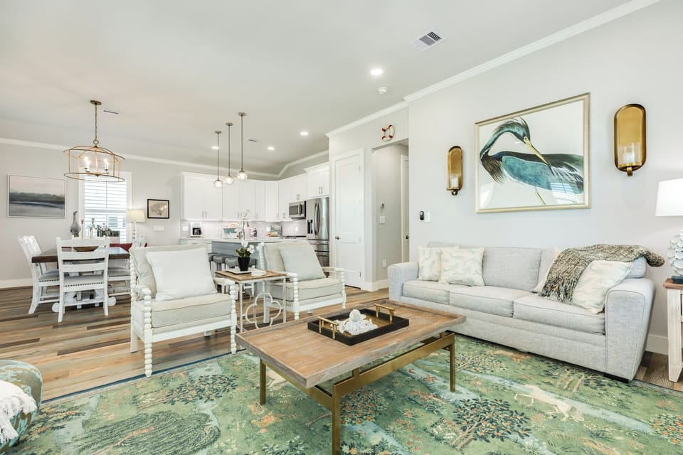 Open living area is great for spending time together