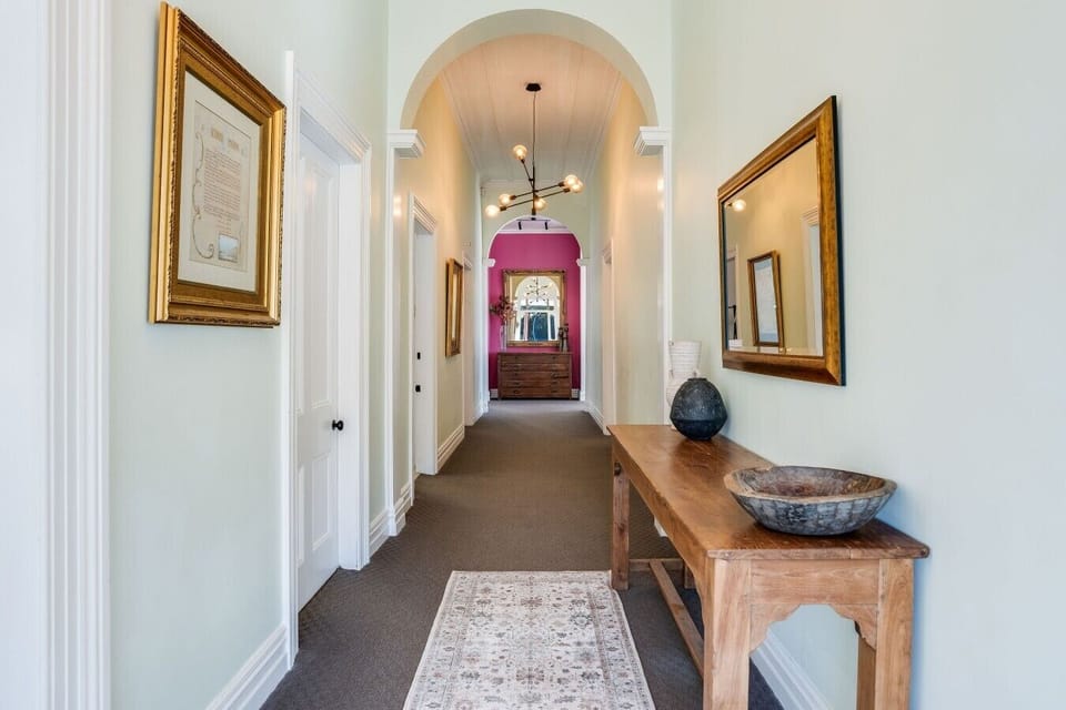 A charming central hallway connecting the An Chroi Villa`s spacious living areas and bedrooms