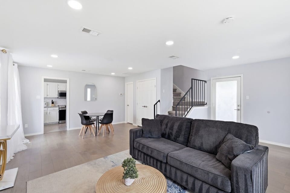 Living area with sectional sofa