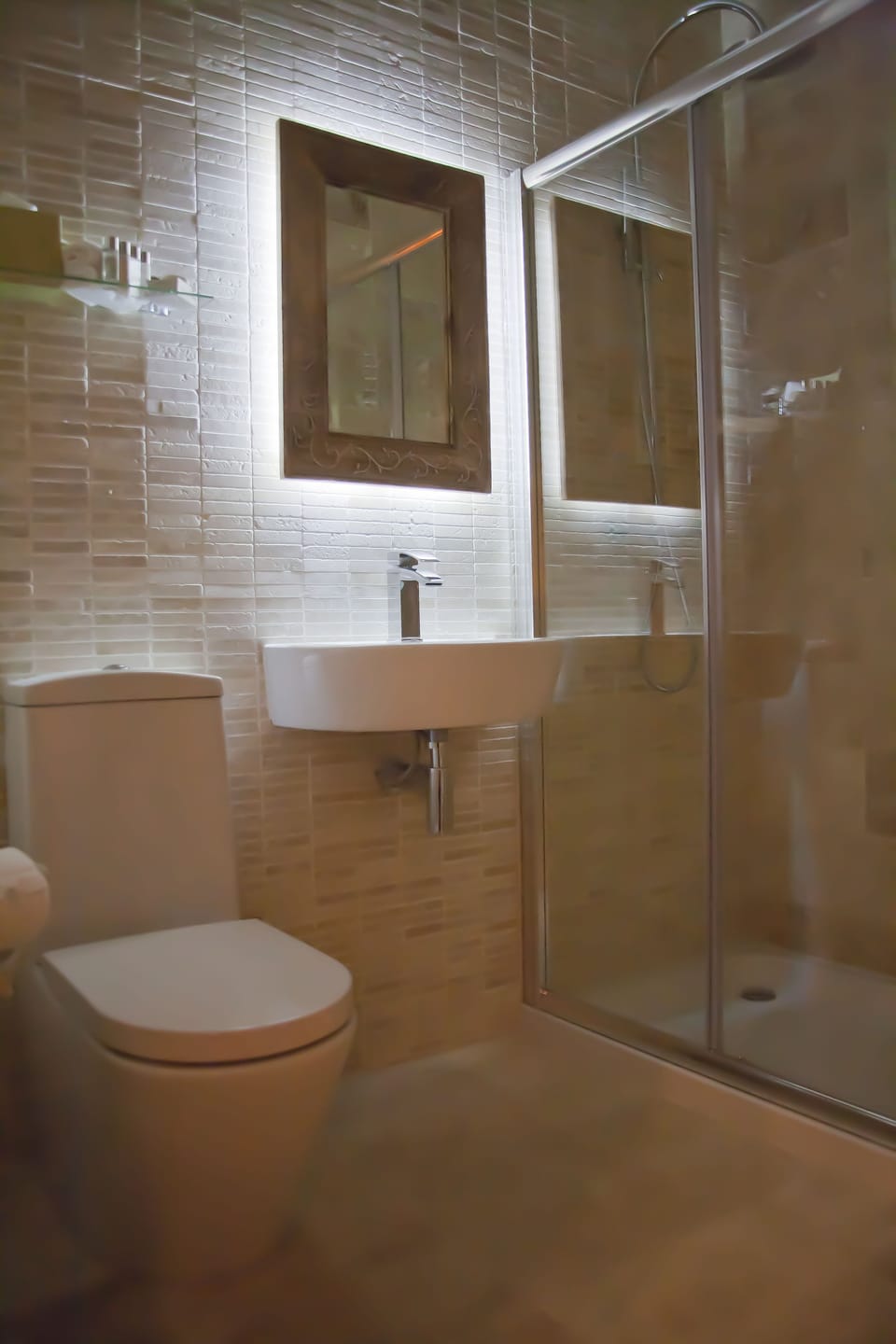 Bathroom | Shower, free toiletries, hair dryer