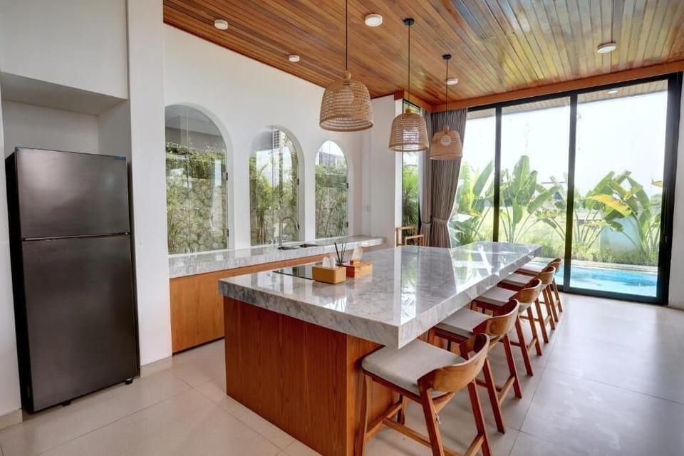Villa, 3 Bedrooms, Private Pool | Private kitchen | Fridge, stovetop, cookware/dishes/utensils