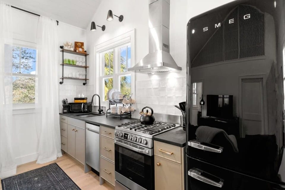 Beautiful Kitchen! Well-stocked, updated, and thoughtfully designed for an effortless stay