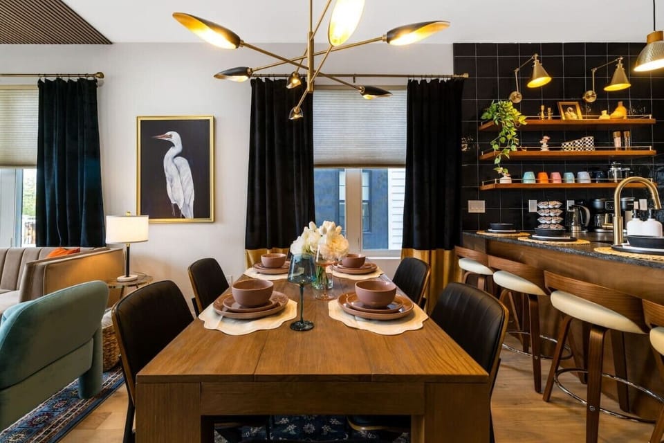 A beautiful space to share stories over dinner—offering a thoughtfully designed setting that elevates every meal.