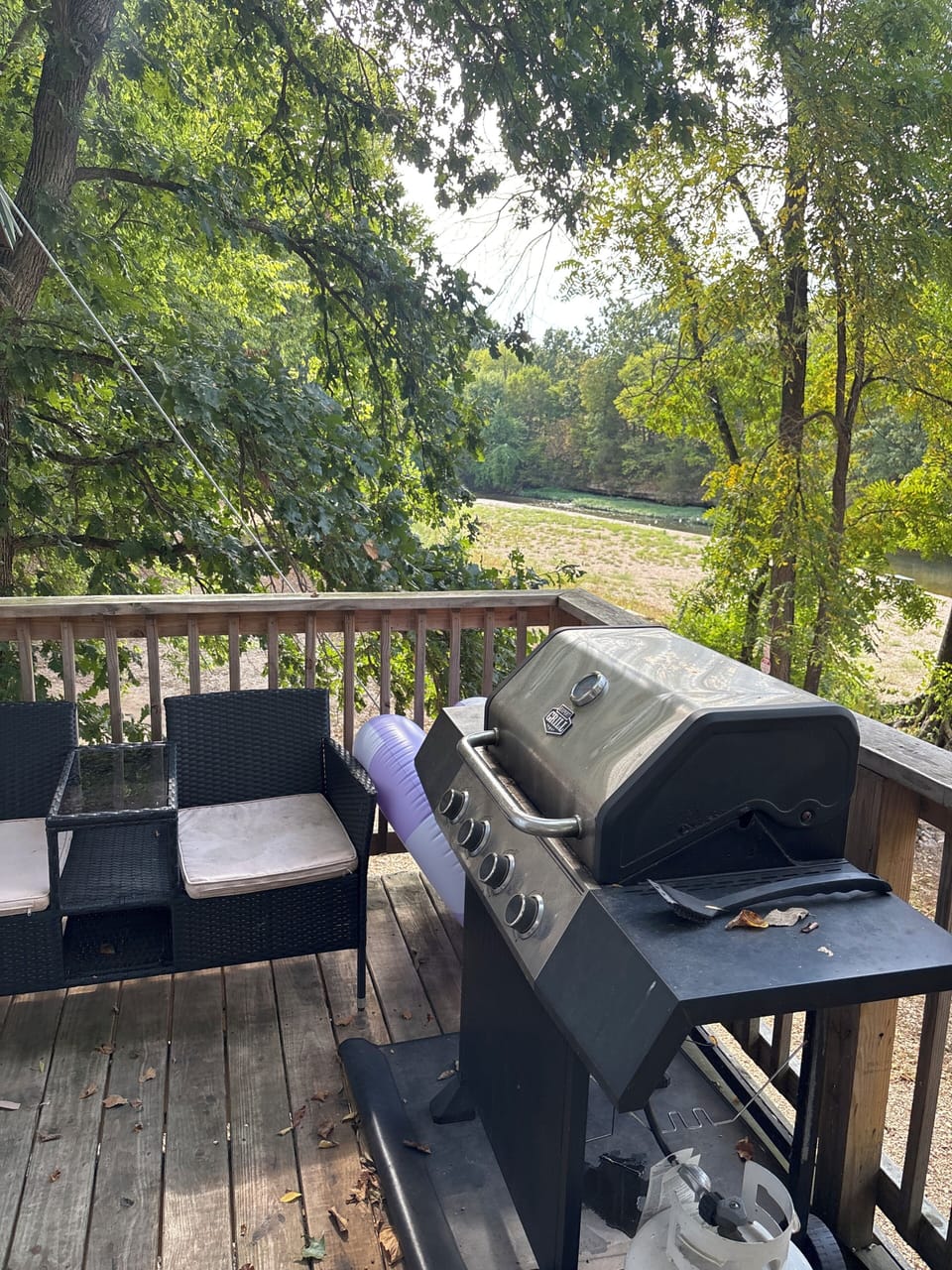 Back deck.