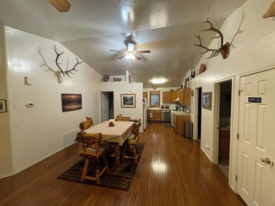 Dining area and kitchen 