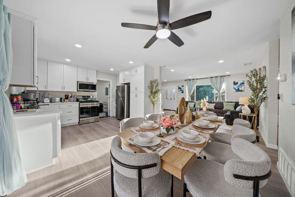 Open-concept dining area perfect for shared meals.