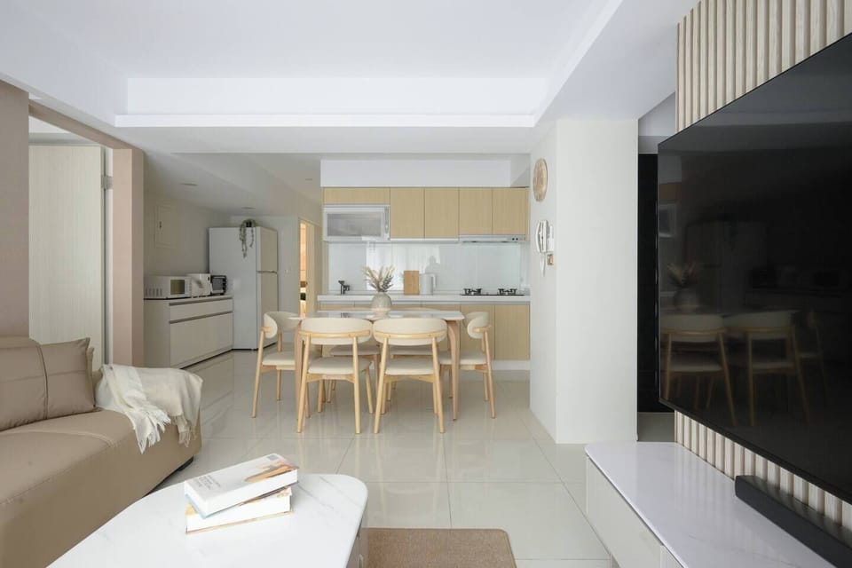 Full Kitchen & Dining Area:  • Dinining Table  • Seating for 6  • Open Space with Living Room
