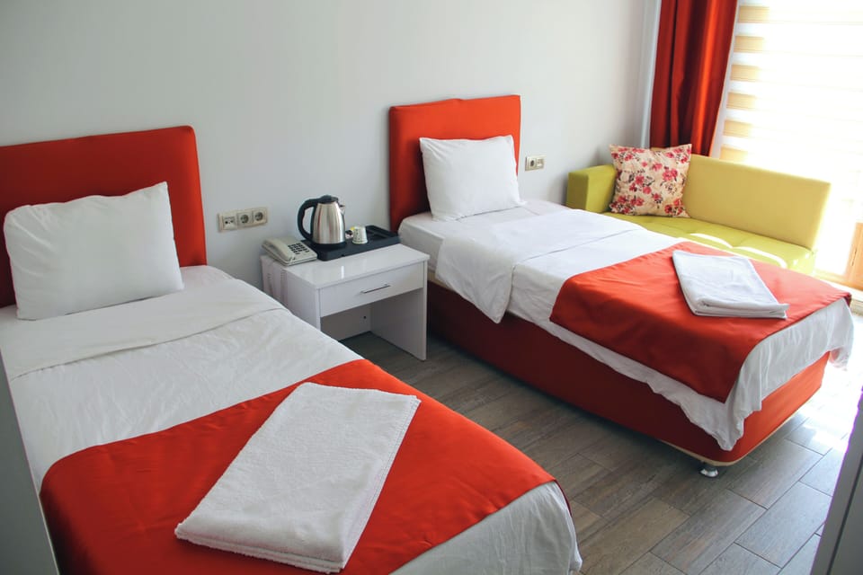 Basic Twin Room | Iron/ironing board (on request), WiFi (free)
