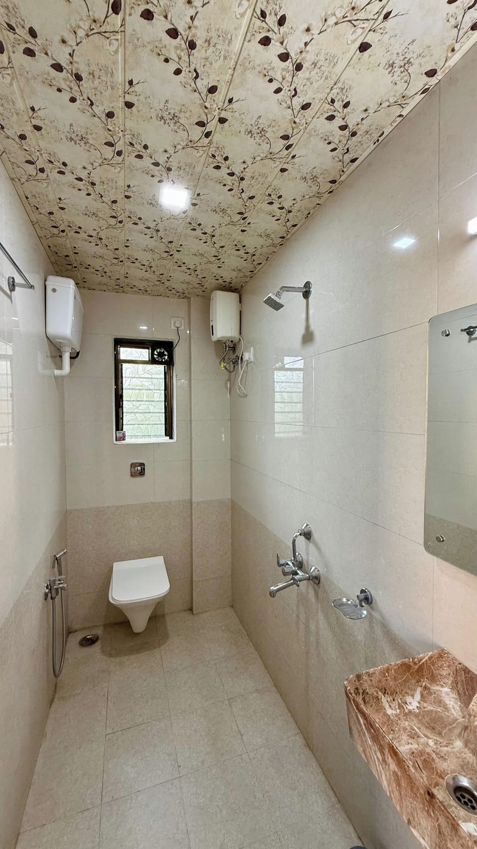 Shower, towels, soap, shampoo