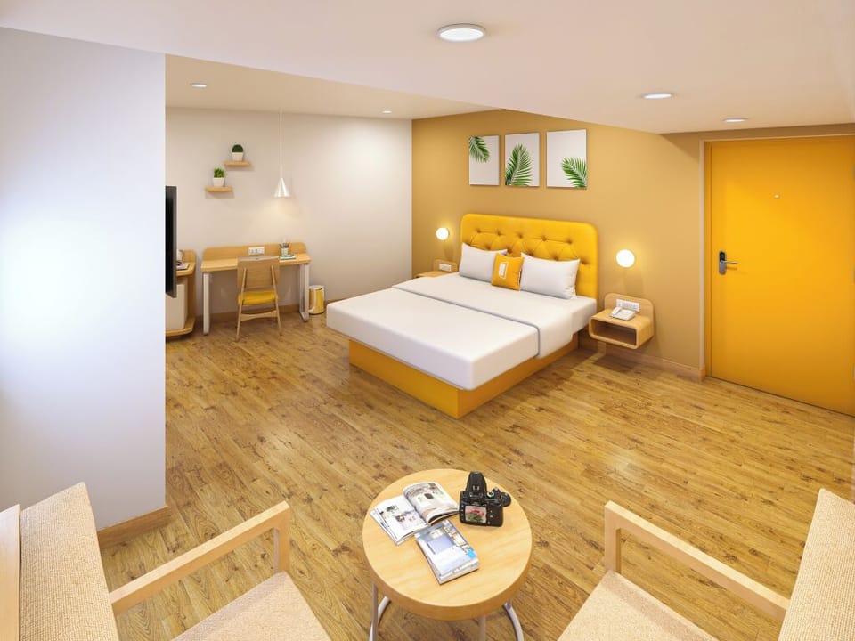 Deluxe Double Room, City View | In-room safe, iron/ironing board (on request), WiFi (free)