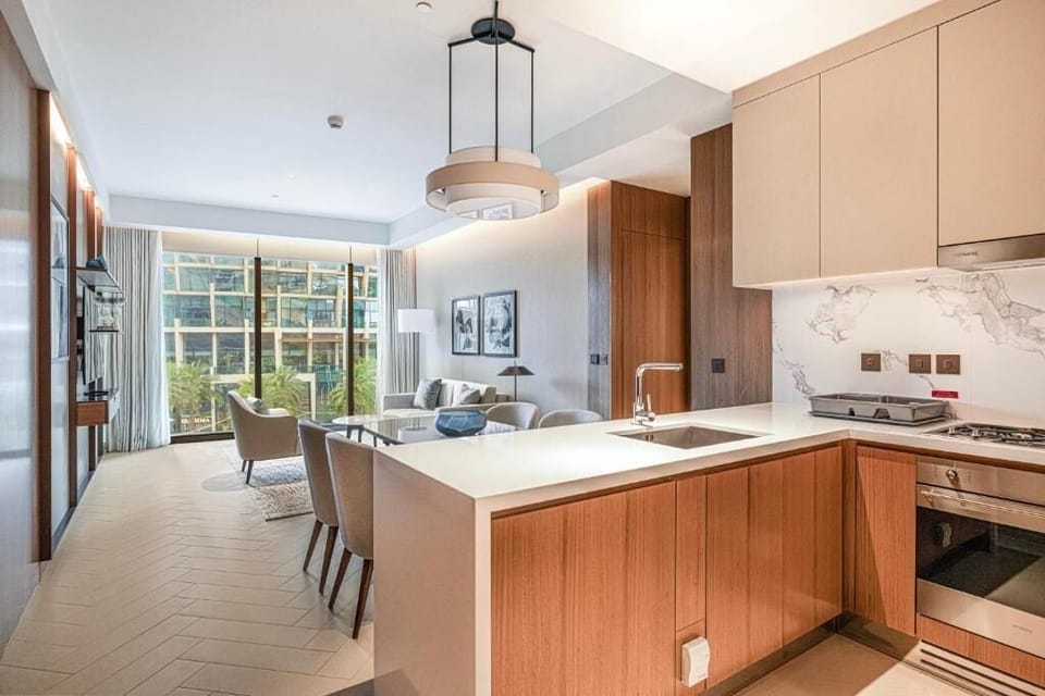 Luxury Apartment, 1 Bedroom, Garden View, Corner | Private kitchen
