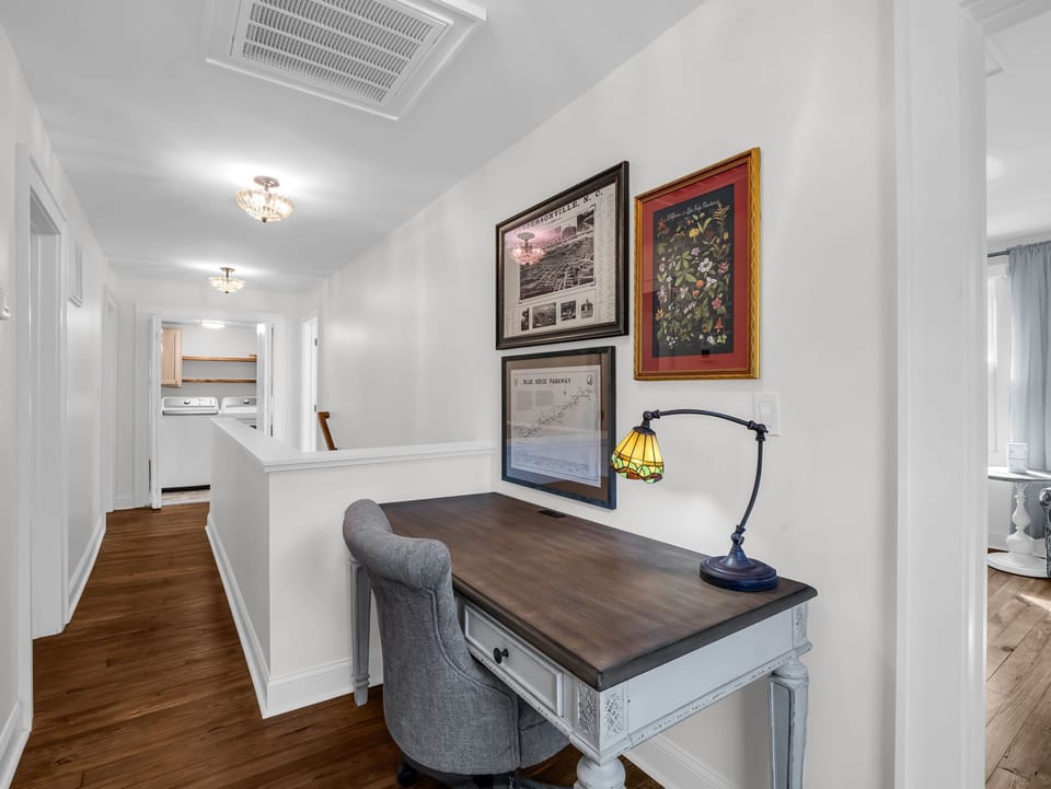 Desk area upstairs- perfect for remote workers