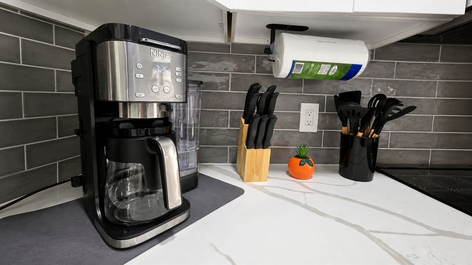 Coffee station and kitchen counter