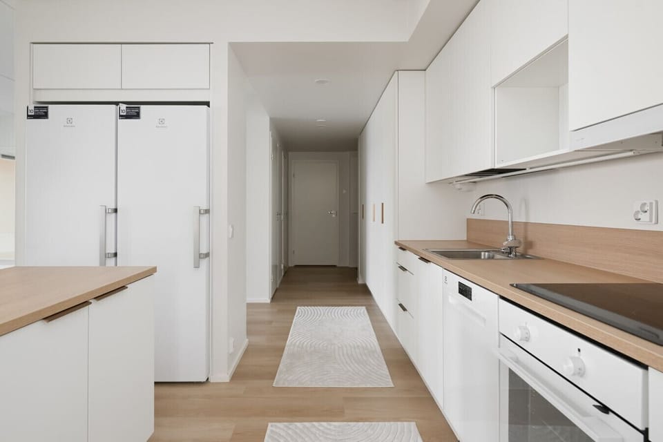 The fully equipped kitchen