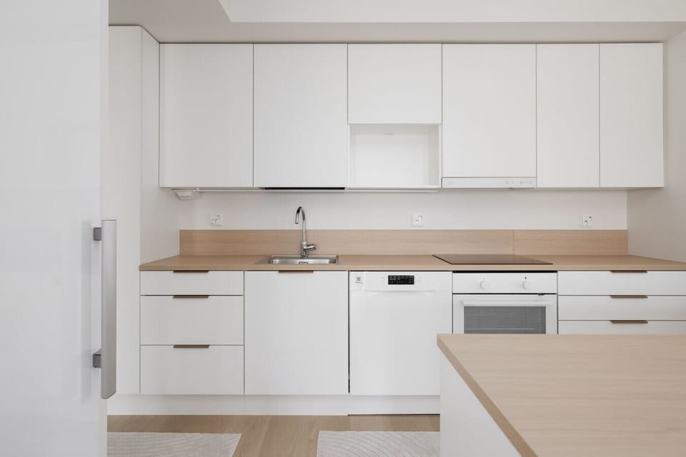 The fully equipped kitchen
