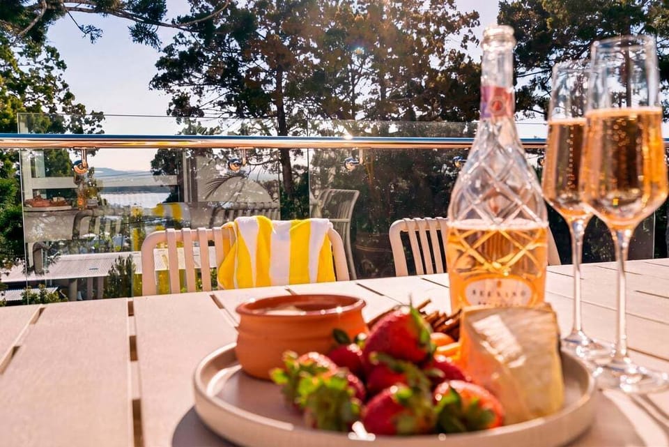 Enjoy stunning sunsets and views from your balcony