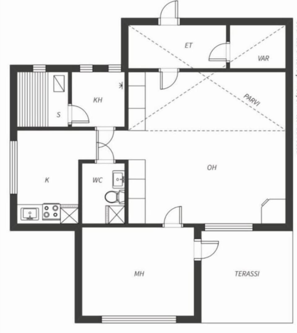 Floor plan showing the layout of the apartment.