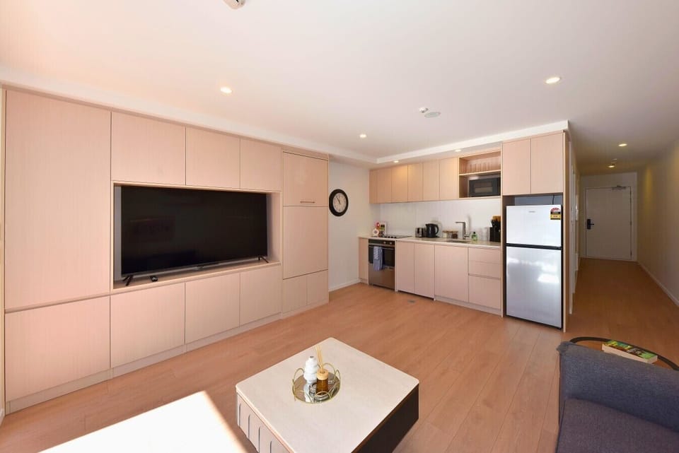 Living Area and Kitchen