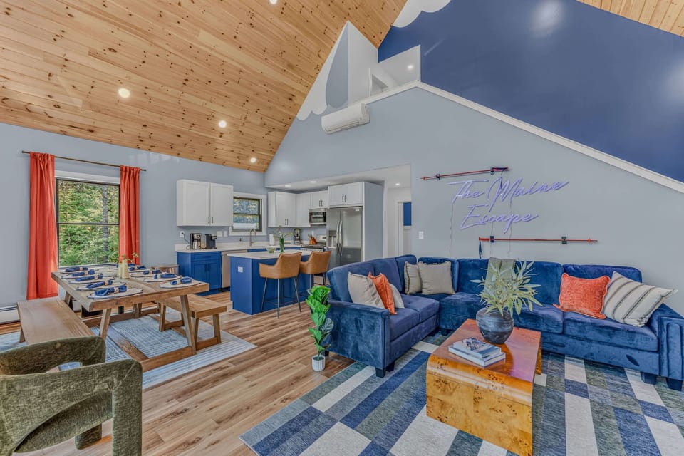 Bright, open, and connected, this living and kitchen combo is built for group hangouts and shared meals.