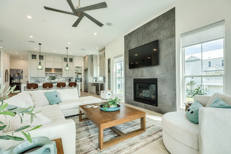 Open living area makes spending time together a breeze