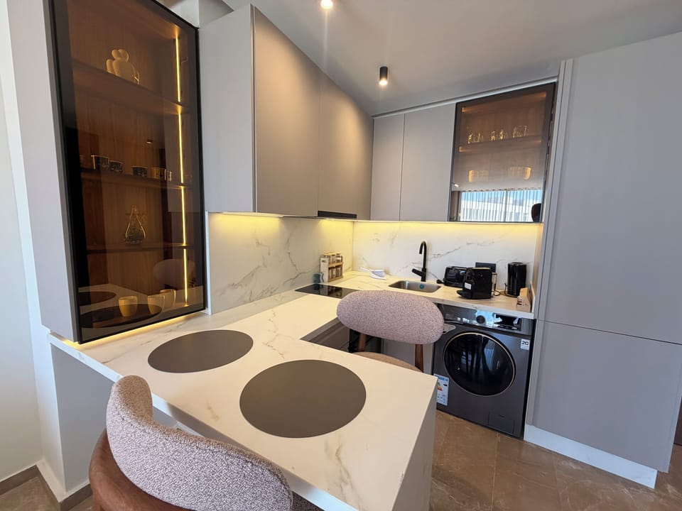 Apartment, Balcony | Private kitchen