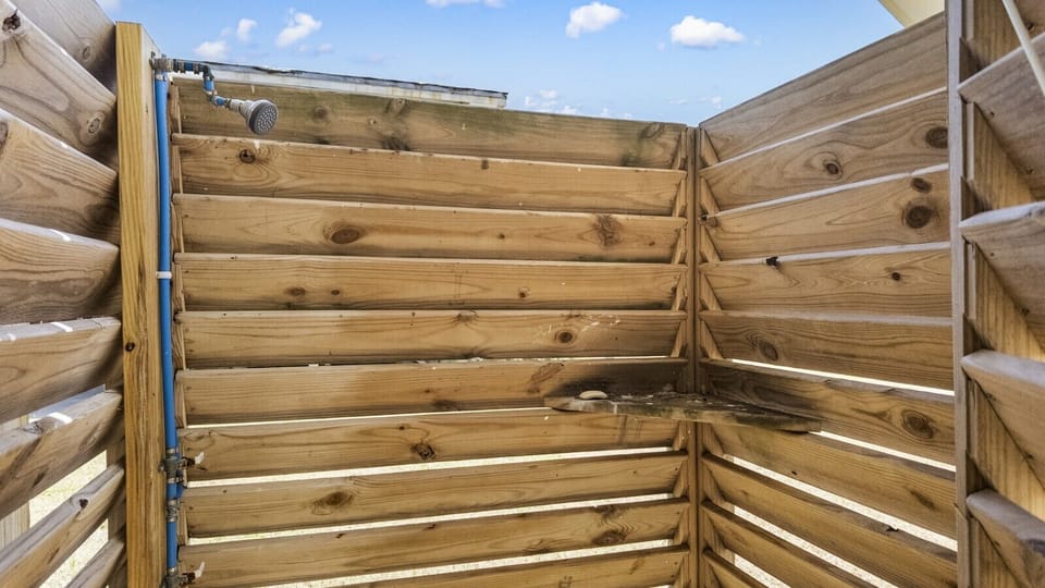 Rinse off the sand & sun in this private outdoor shower