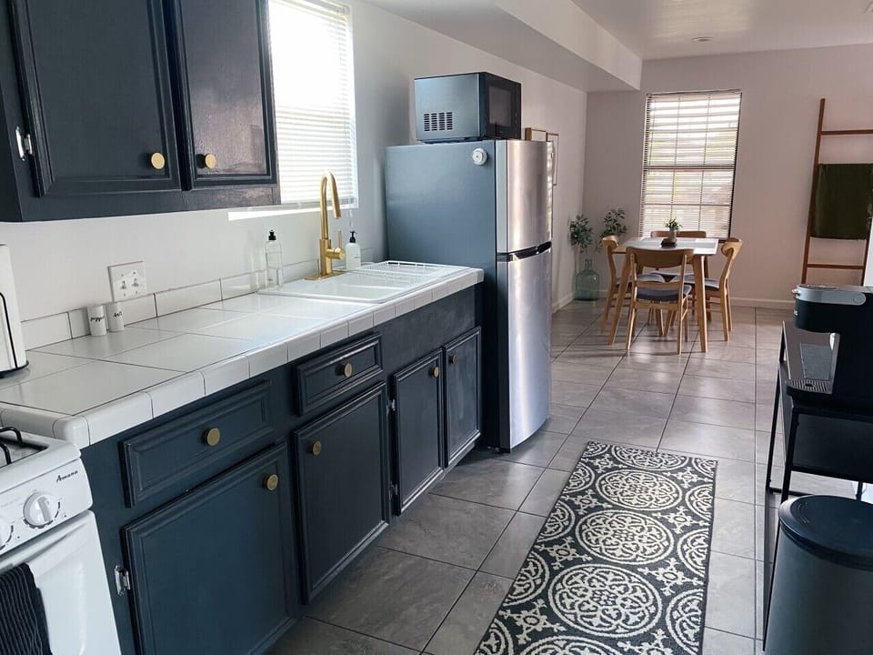 Whip up delicious meals in this stylish kitchen