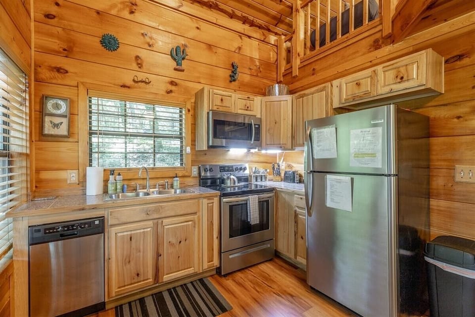 Fully stocked kitchen