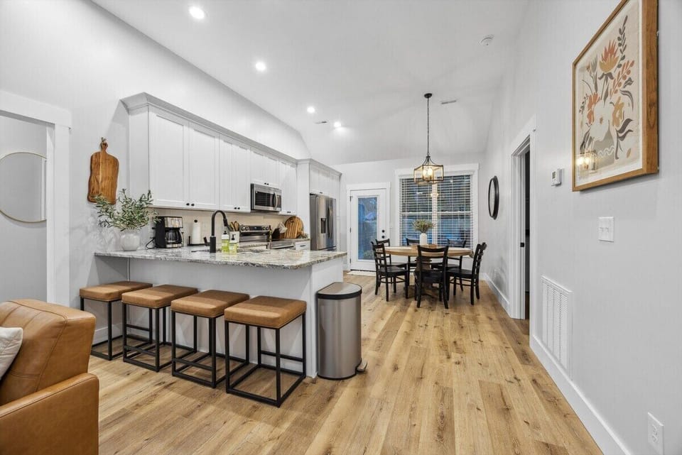open concept living room and kitchen