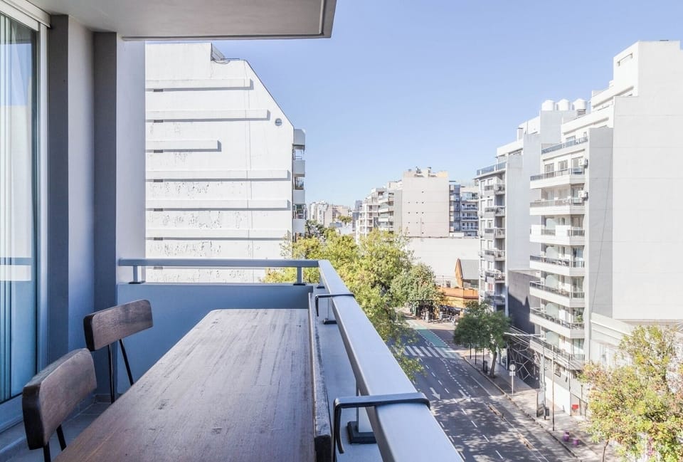Balcón privado con parrilla para disfrutar
