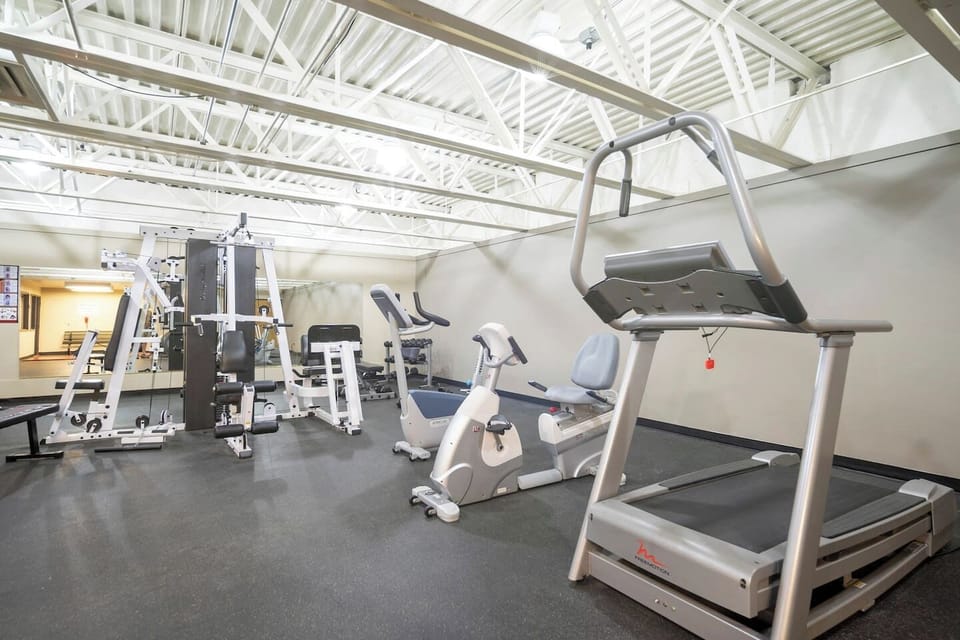 Stay active during your stay with access to the shared fitness center, featuring cardio and strength-training equipment.