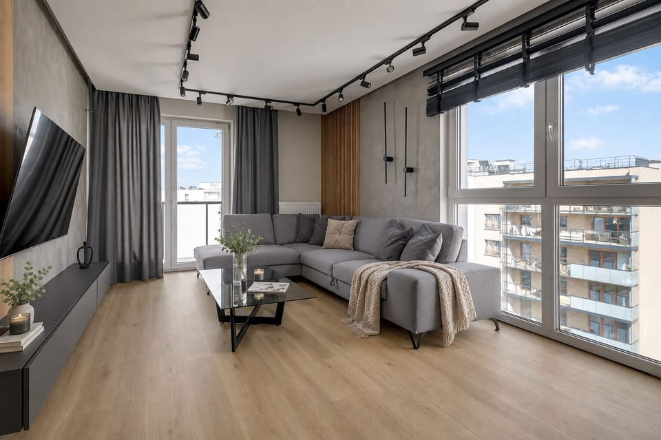 Superior Apartment, Balcony, Courtyard View | Living area | 40-inch flat-screen TV with cable channels, Netflix, Hulu