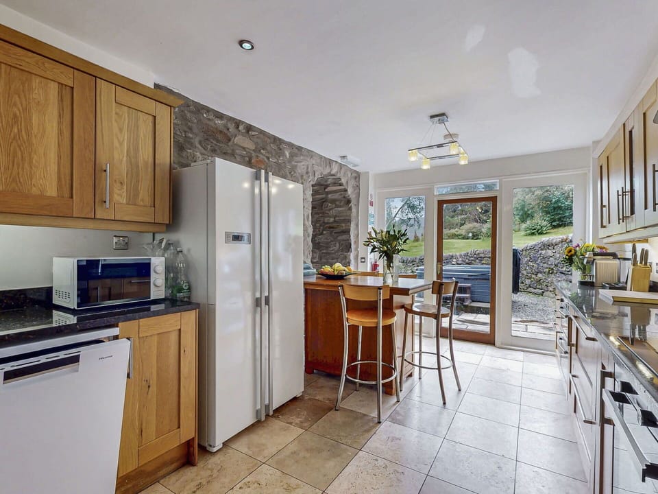 Flooring, Furniture, Interior Design, Wood, Floor, Countertop, Kitchen, Ceiling, Cabinetry, Room