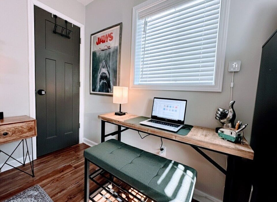 Workspace in the bedroom