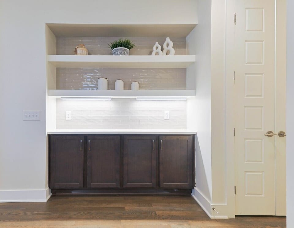Beautiful wet bar located in the kitchen