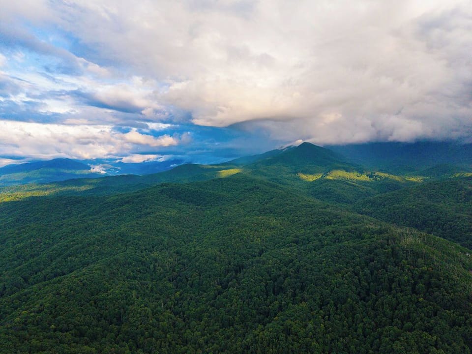 Surrounded by the beauty of the Smokies, the cabins offer a peaceful wooded setting with the Great Smoky Mountains rising in the distance and downtown Gatlinburg nearby.