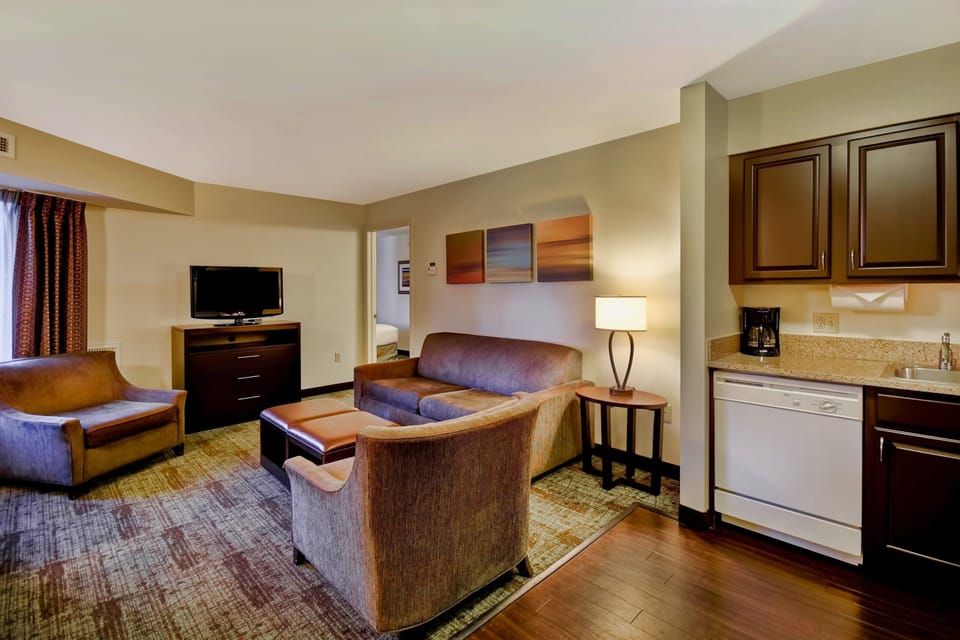 Relaxation meets entertainment in the inviting living area.
